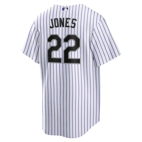 Nolan jones colorado rockies nike home replica jersey White L