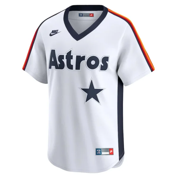 Nolan ryan houston astros nike throwback cooperstown collection limited jersey White M