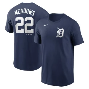 Parker meadows detroit tigers nike fuse name number t shirt Navy