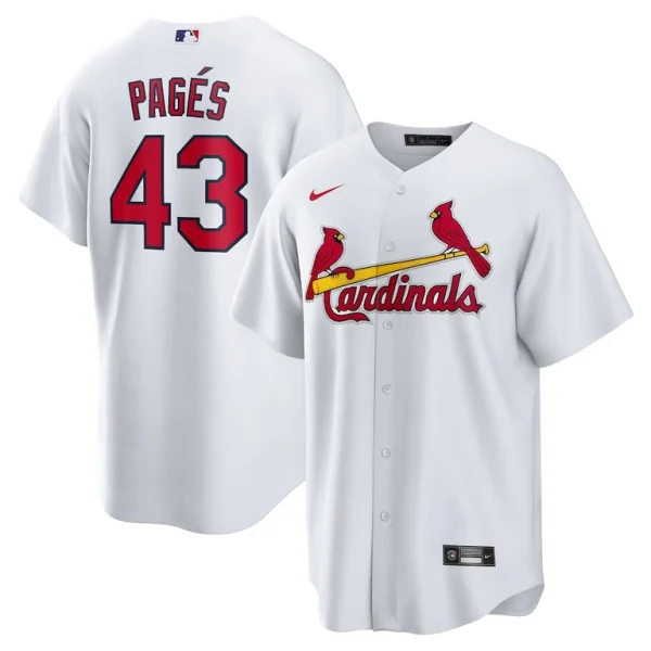 Pedro pages st. louis cardinals nike home replica jersey White