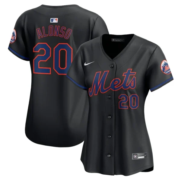 Pete alonso new york mets nike womens alternate limited player jersey – black Multi
