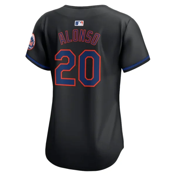 Pete alonso new york mets nike womens alternate limited player jersey – black Multi L