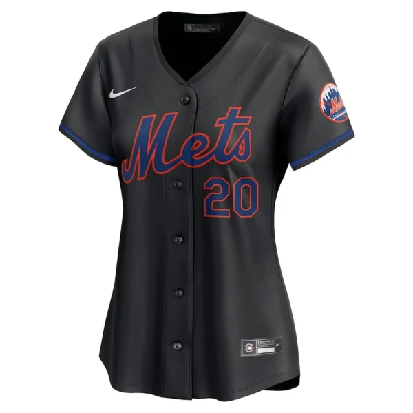 Pete alonso new york mets nike womens alternate limited player jersey – black Multi M
