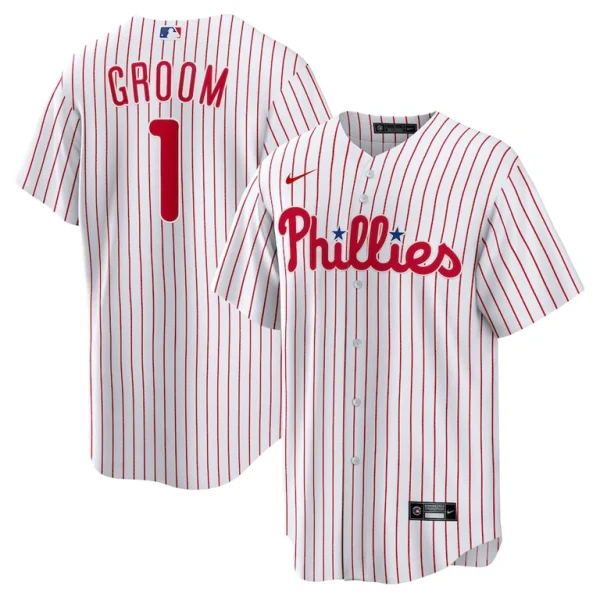 Philadelphia phillies nike 1 groom home replica jersey White