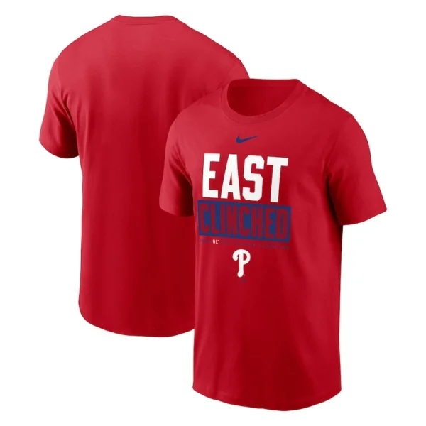 Philadelphia phillies nike 2024 nl east division champions t shirt Red