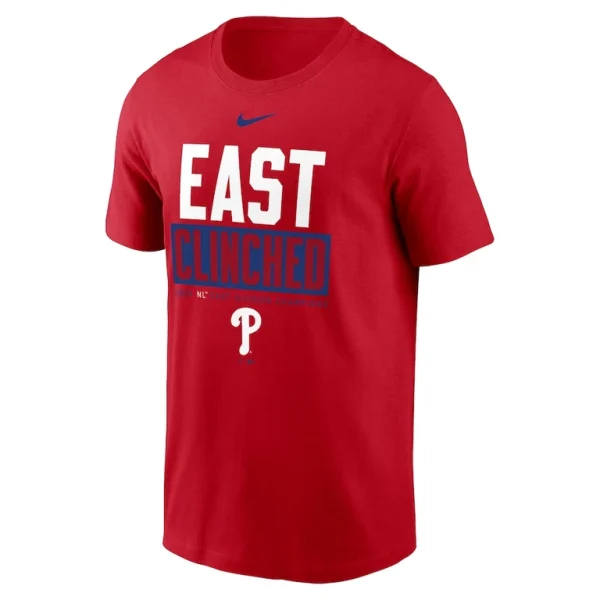 Philadelphia phillies nike 2024 nl east division champions t shirt Red M