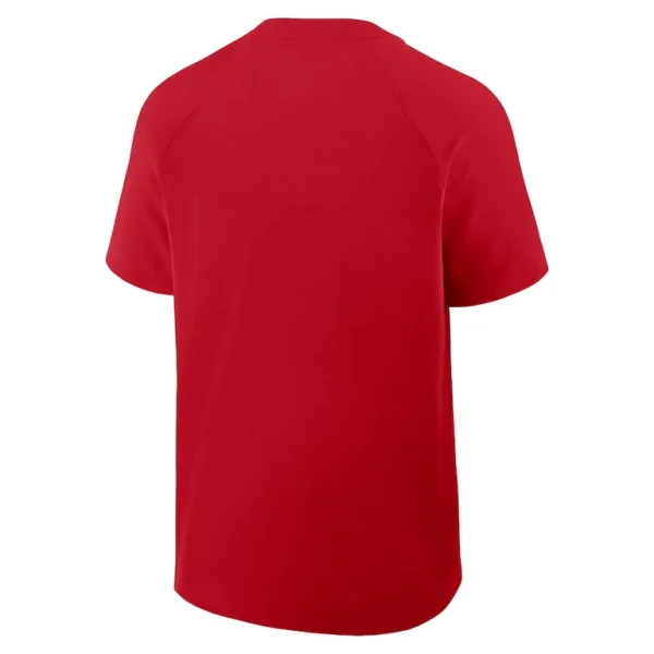 Philadelphia phillies nike authentic collection raglan short sleeve windshirt Red L