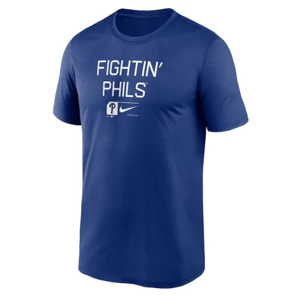 Philadelphia phillies nike baseball phrase legend performance t shirt Royal M