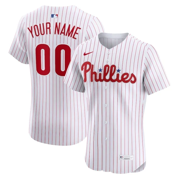 Philadelphia phillies nike home elite custom jersey White