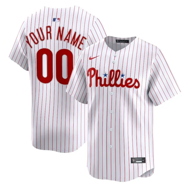 Philadelphia phillies nike home limited custom jersey White