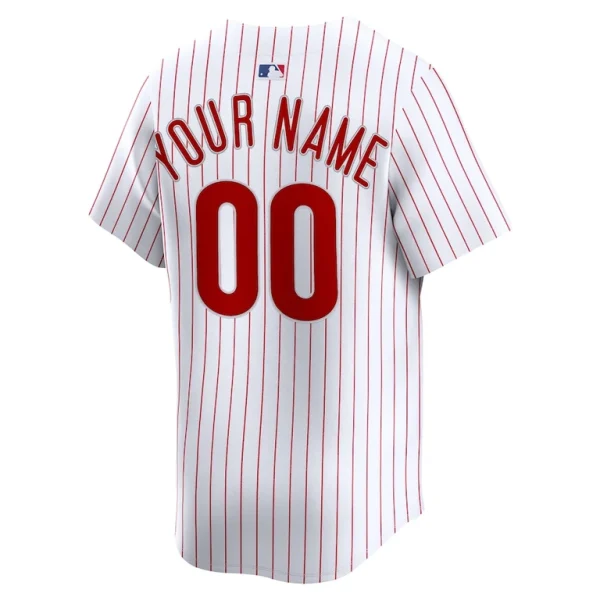 Philadelphia phillies nike home limited custom jersey White L