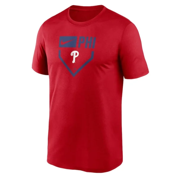 Philadelphia phillies nike home plate icon legend performance t shirt Red M