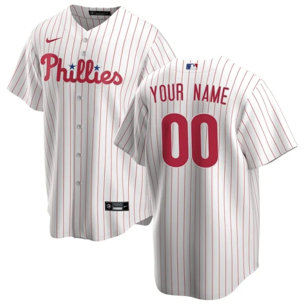 Philadelphia phillies nike home replica custom jersey White