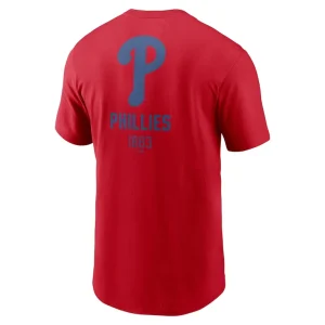 Philadelphia phillies nike large logo back stack t shirt Red L
