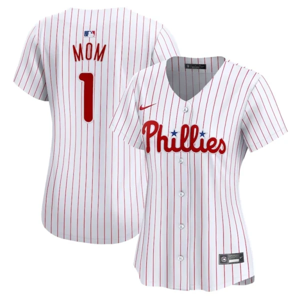 Philadelphia phillies nike womens 1 mom home limited jersey White