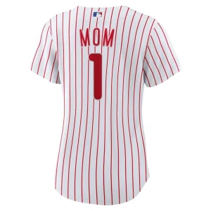 Philadelphia phillies nike womens 1 mom home replica jersey White L