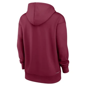 Philadelphia phillies nike womens authentic collection lockup alternate logo performance pullover hoodie Burgundy M