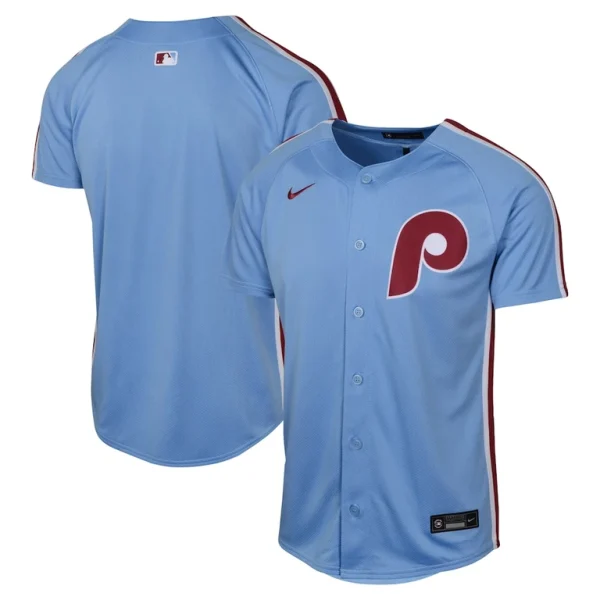 Philadelphia phillies nike youth alternate limited jersey Light blue