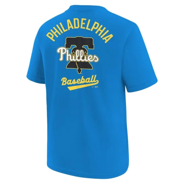 Philadelphia phillies nike youth city connect t shirt Blue Yth L
