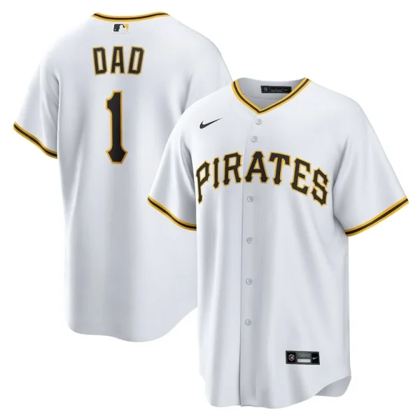 Pittsburgh pirates nike 1 dad home replica jersey White