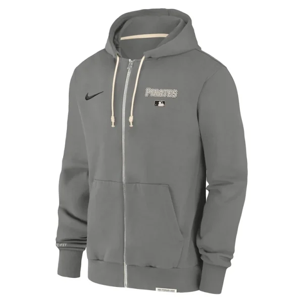 Pittsburgh pirates nike authentic collection travel performance full zip hoodie Charcoal M