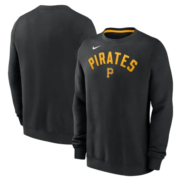 Pittsburgh pirates nike classic fleece performance pullover sweatshirt Black