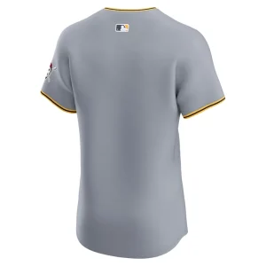 Pittsburgh pirates nike road vapor premier elite patch jersey Gray 42