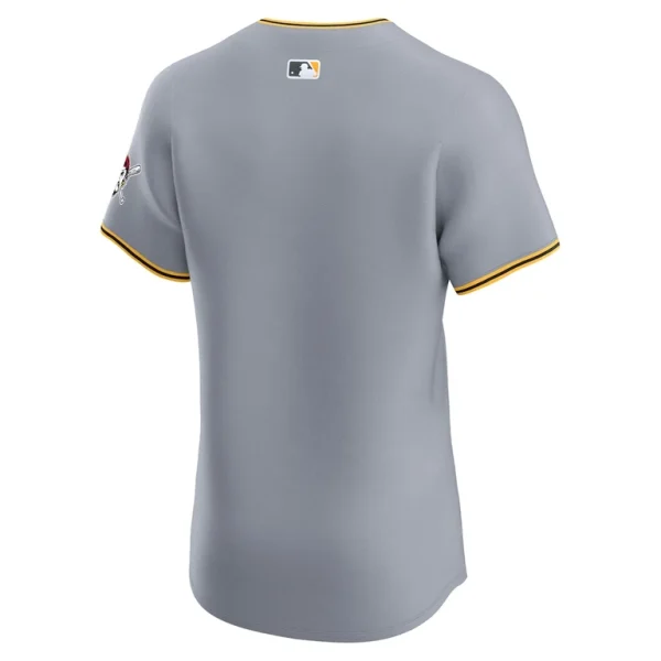 Pittsburgh pirates nike road vapor premier elite patch jersey Gray 42