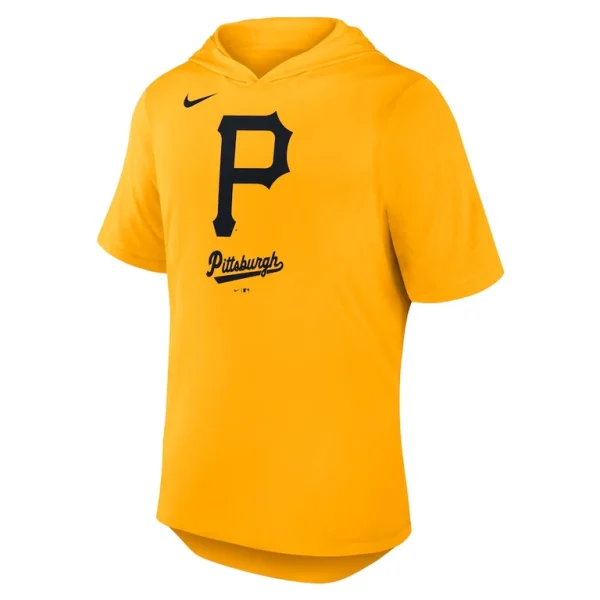 Pittsburgh pirates nike tri blend hoodie t shirt Gold M