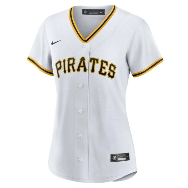 Pittsburgh pirates nike womens 1 bride home replica jersey White M