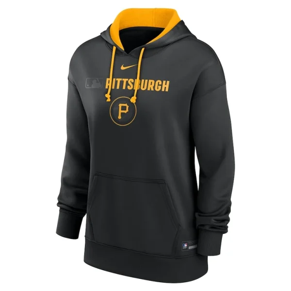 Pittsburgh pirates nike womens authentic collection city connect performance pullover hoodie Black S