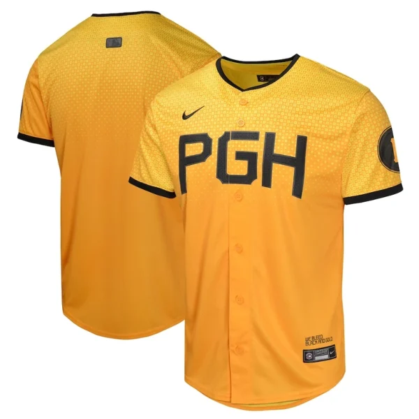 Pittsburgh pirates nike youth city connect limited jersey Gold