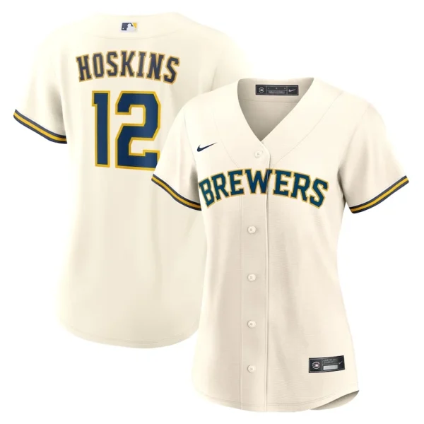 Rhys hoskins milwaukee brewers nike womens home replica jersey White
