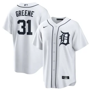 Riley greene detroit tigers nike replica player jersey White