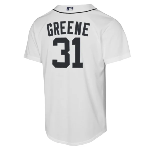 Riley greene detroit tigers nike youth home replica player jersey White Yth L