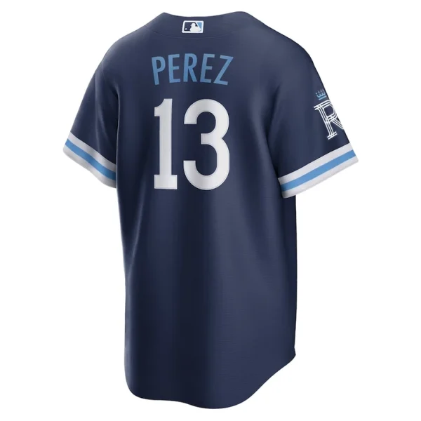 Salvador perez kansas city royals nike city connect replica player jersey Navy L