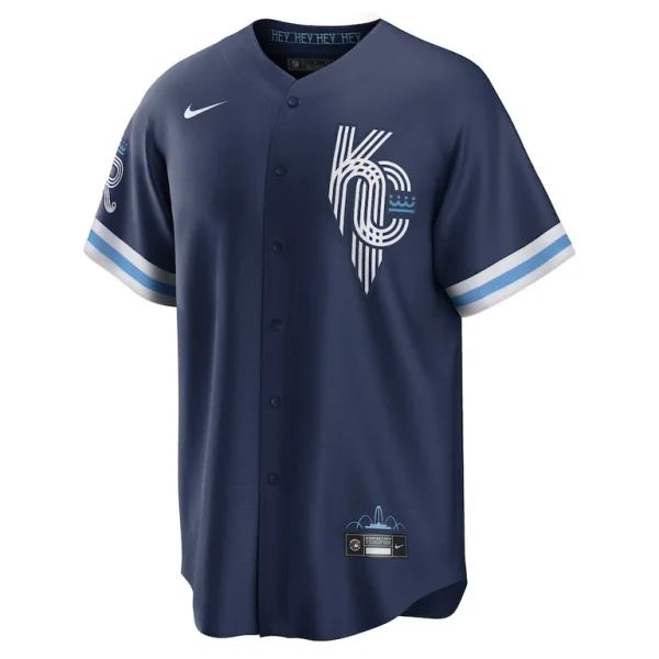 Salvador perez kansas city royals nike city connect replica player jersey Navy M