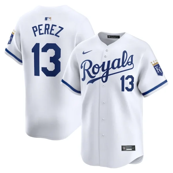 Salvador perez kansas city royals nike home limited player jersey White