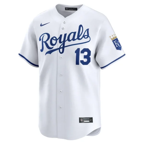 Salvador perez kansas city royals nike home limited player jersey White M
