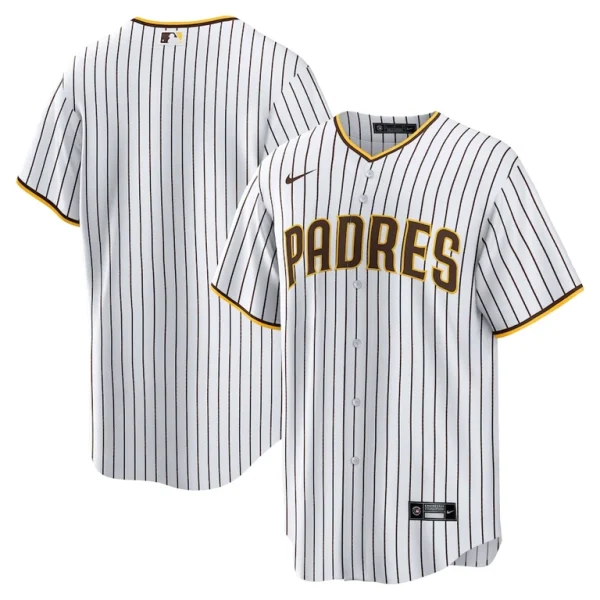 San diego padres nike home blank replica jersey White