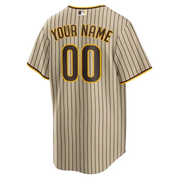San diego padres nike road custom replica jersey Brown L