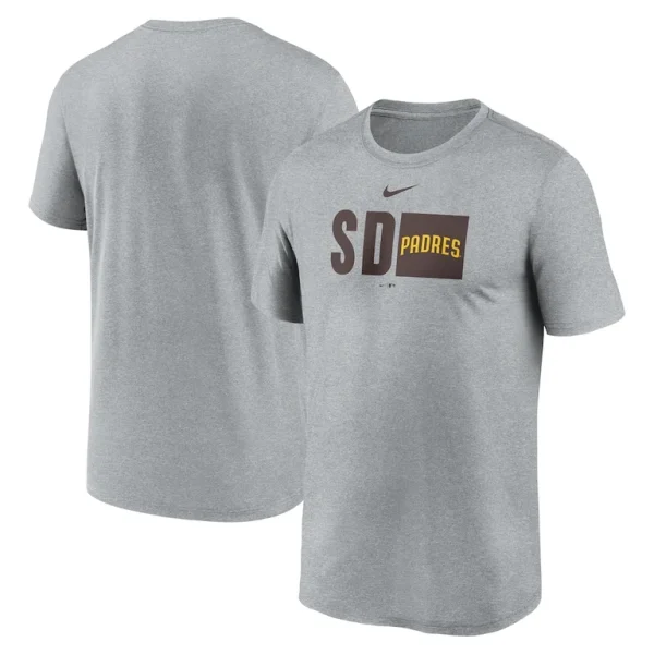 San diego padres nike tricode legend t shirt Heather gray