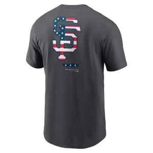San francisco giants nike americana t shirt anthracite Multi L