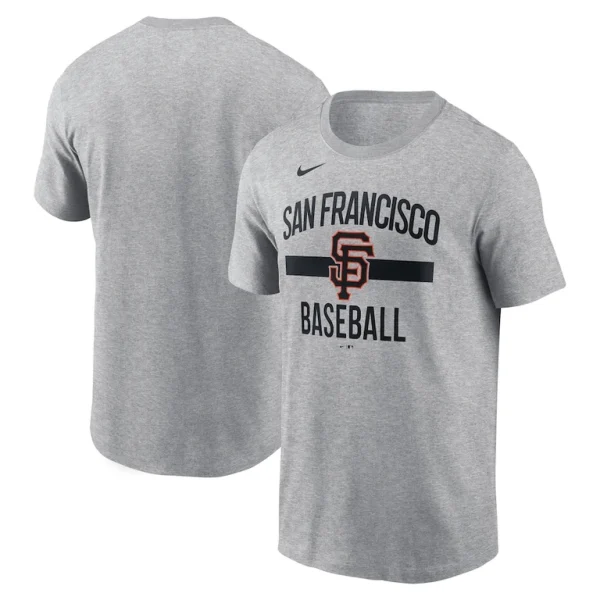 San francisco giants nike arched t shirt Heather gray