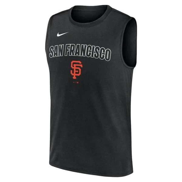 San francisco giants nike knockout performance muscle tank top Black M
