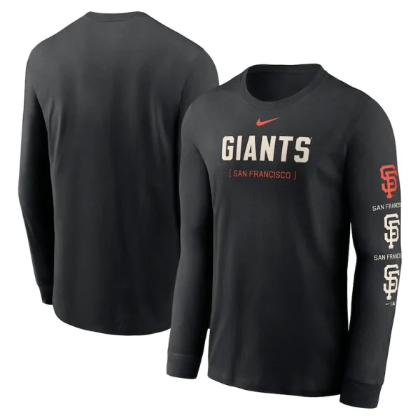 San francisco giants nike repeater long sleeve t shirt Black