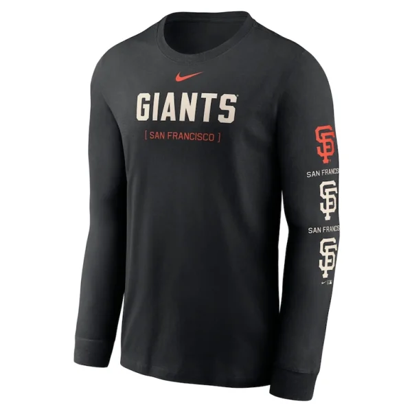 San francisco giants nike repeater long sleeve t shirt Black M