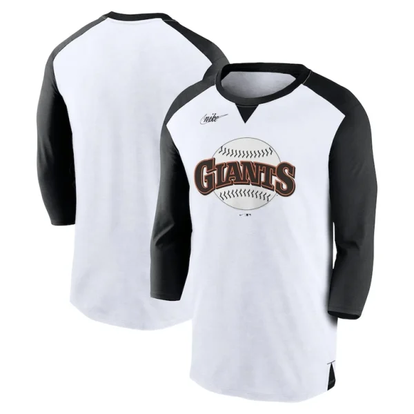 San francisco giants nike rewind 34 sleeve t shirt Whiteblack