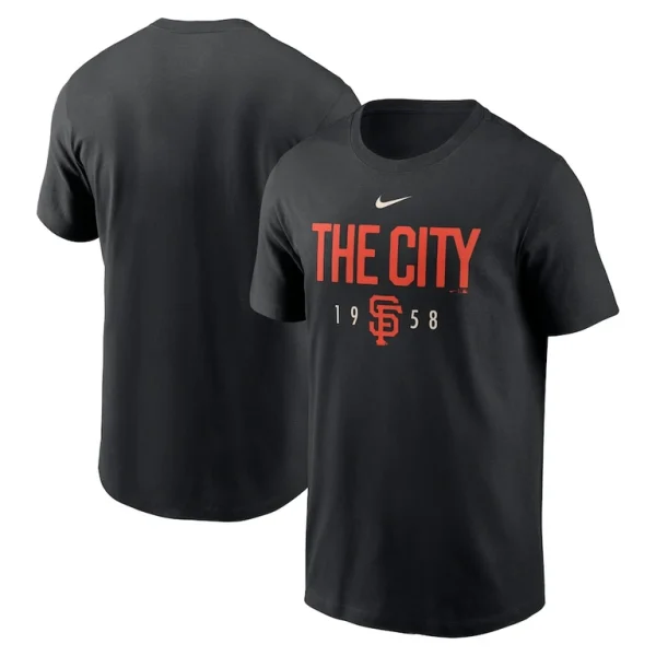 San francisco giants nike the city local team t shirt Black
