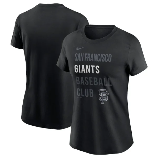 San francisco giants nike womens baseball club t shirt Black